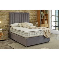 Tuft & Springs� Enchantment 1500 Mattress + Premium Divan Bed, Marine, 4 Drawer, Single