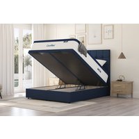 Coolflex� Premium Memory Hybrid Mattress + Ottoman Divan Bed, Teal, End Ottoman, Single