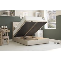 Highgrove Rowley Ortho 1000 Pocket Natural Mattress + Ottoman Divan Bed, Silver, End Ottoman, Super King