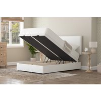 Jasmine Traditionally Sprung Mattress + Ottoman Divan Bed, Marine, End Ottoman, King Size