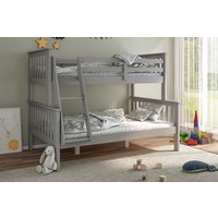Leo Triple Sleeper Kids Bunk Bed, White,