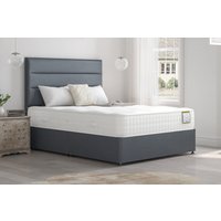 Highgrove Somerset 2000 Pocket Natural Mattress + Premium Divan Bed, Mink, No Drawer, King Size