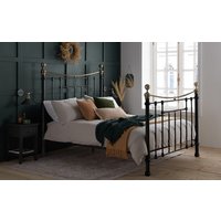 Birlea Bronte Metal Bed Frame, Double, Cream