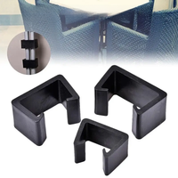Plastic Furniture Fastener Heat Resistant Furniture Clip Outdoor Patio Wicker Furniture Clip Chair Couch Clamps For Wicker Sofas