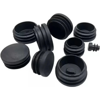 12~100mm Round Pe Plastic Blanking End Cap Tube Pipe Inserts Plug Bung Insert Stopper For Chair Leg Pipe Decorative Dust Cover