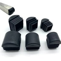 10pcs Square Plastic pipe inner plug Dust cover Steel tube Blanking End Cap Bung For ladder Furniture chair table Leg Protector