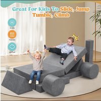 13Pcs Modular Kids Play Couch 25D Sponge Foam Comfortable Lightweight Child Sectional Sofa for Baby Room Bedroom 15%