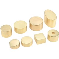 1pc Furniture Leg Solid Alloy Chair Cover Golden Table Leg Tip Round/Square Sofa Cabinet Bed Wardrobe Cabinet Protect Floor