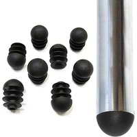 12 Pcs Round Furniture Feet End Blanking Insert Pads Table Chair Leg Tube Tip Caps Plugs Plastic Home Floor Protector