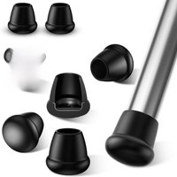 0.75inch Black Chair Leg Floor Protectors Foot Cover Silicone Furniture Table Feet Protect Protect Hardwood Floor from Scratches