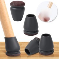16PCS Silicone Chair Legs Pads Non-Slip Felt Chair Feet Caps Furniture Floor Protectors No Scratches Reduce Noise Home Decor