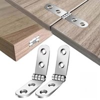 180 Degree Foldable Screw-On Hinge Flap for Sewing Machine Cabinet Door Durable Furniture Hardware Accessories 2pcs Set