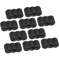 10Pcs Rubber End Stopper Bumper Black Fit for Full Extension Drawer Slide
