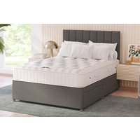 Sleepeezee Diamond Ortho Mattress + Premium Divan Bed, Silver, 4 Drawer, Super King