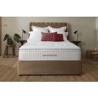 Sleepeezee Graphite Echo 3200 Memory Hybrid Mattress + Premium Divan Bed, Marine, No Drawer, Super King