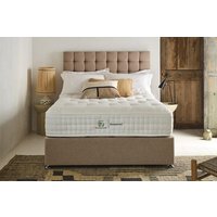 Sleepeezee Campaign for Wool Luxe 2800 Mattress + Premium Divan Bed, Silver, 2 Drawer, Super King