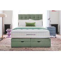 Sleepeezee Graphite Echo 2300 Memory Hybrid Mattress + Premium Divan Bed, Mink, 4 Drawer, King Size