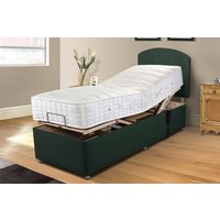 Uplift� Rejuvenate 1000 Pocket Wool Adjustable Bed and Mattress Set, Mink, 2 Drawer, 90 x200