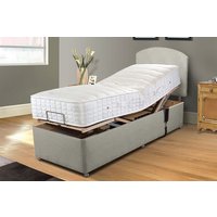 Uplift� Align Ortho 1000 Pocket Wool Adjustable Bed and Mattress Set, Cream, 2 Drawer, 75x200
